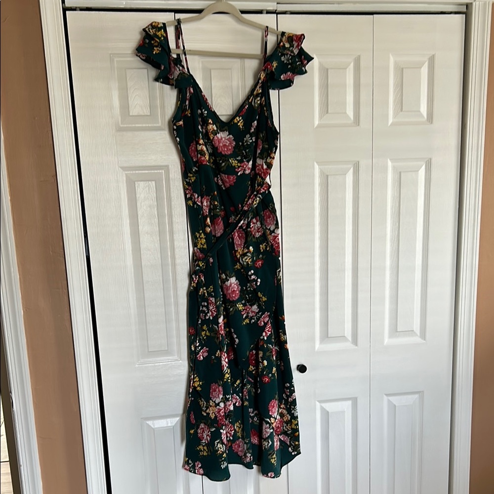 Floral Green Dress